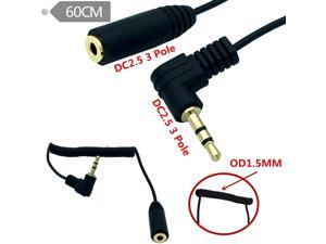 2.5mm male to2.5mm Female Audio Coiled Spiral Connect Cable Cord 0.6m 2.5mm male to2.5mm Female Audio Coiled Spiral Connect Cable Cord 0.6m