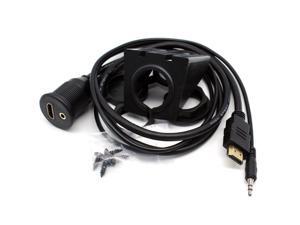 3.5mm & HDMI Extension Dash Flush Panel Mount Cable For Car, Boat and Motorcycle 1m 3.5mm & HDMI Extension Dash Flush Panel Mount Cable For Car, Boat and Motorcycle 1m
