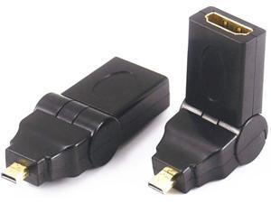 180 Degree Rotation 90 angle Micro D HDMI Male to HDMI Female Adapter Convertor 180 Degree Rotation 90 angle Micro D HDMI Male to HDMI Female Adapter Convertor