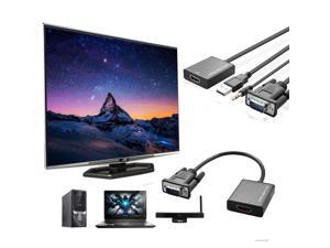 VGA To HDMI Output 1080P HD Audio TV AV HDTV Video USB Cable Converter Adapter VGA To HDMI Output 1080P HD Audio TV AV HDTV Video USB Cable Converter Adapter