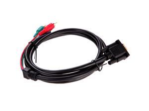 1.5m 5Ft VGA to TV 3 RCA Component AV Version Audio Cable Adapter Cable for PC Laptop P4PM 1.5m 5Ft VGA to TV 3 RCA Component AV Version Audio Cable Adapter Cable for PC Laptop P4PM