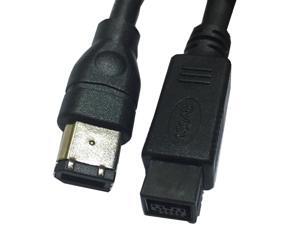 IEEE 1394 Firewire 800 to Firewire 400 Cable, 9 Pin/6 Pin Male / Male