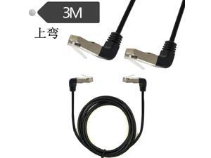 3m RJ45 Upward Male to Upward Male 90 Degree Cat 5 Ethernet Cable Cord (UpUp Male) 3m RJ45 Upward Male to Upward Male 90 Degree Cat 5 Ethernet Cable Cord (UpUp Male)