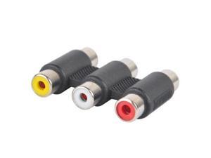 3-RCA Jacks to 3-RCA Jacks Coupler White/Red/Yellow 3-RCA Jacks to 3-RCA Jacks Coupler White/Red/Yellow