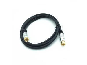 Coaxial Patch Cable with F-Male Connector for Satellite TV, Cable Modem, Set-top Box Gold plated 5m Coaxial Patch Cable with F-Male Connector for Satellite TV, Cable Modem, Set-top Box Gold plated 5m