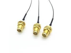 3 x IPEX MHF4 to RP-SMA Male Pin 0.8mm Cable for NGFF/M.2 Antenna WiFi Wireless router 25cm/9.8"