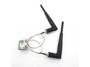 2pcs 2.4/5GHz 5dBi WiFi Antenna + 20cm U.FL IPX to RP SMA Male Pigtail Cable for Intel 3160 7260 AC MINI PCI-E Card 2pcs 2.4/5GHz 5dBi WiFi Antenna + 20cm U.FL IPX to RP SMA Male Pigtail Cable for Intel 3160 7260 AC MINI PCI-E Card