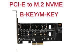 M.2 NVMe SSD NGFF to PCIE X16 Adapter M Key B Key SATA PCI Express  NVME m2 SSD SATA Converter riser card