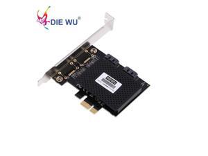 PCIe 1X to 2 SATA 3 Expansion card with ASM1061 chip Adapter converter PCIe 1X to 2 SATA 3 Expansion card with ASM1061 chip Adapter converter