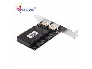 PCI Express PCI-E 1X to 2 ESATA +2 SATA3 Expansion card for ASMedia Supports hot-swapping TXB057 PCI Express PCI-E 1X to 2 ESATA +2 SATA3 Expansion card for ASMedia Supports hot-swapping TXB057