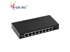 8 Port Gigabit Ethernet Network Switch 10/100/1000Mpbs HUB Desktop LAN Switcher Adapter Metal case 8 Port Gigabit Ethernet Network Switch 10/100/1000Mpbs HUB Desktop LAN Switcher Adapter Metal case