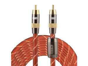 EMK TZ/A 5m OD8.0mm Gold Plated Metal Head RCA to RCA Plug Digital Coaxial Interconnect Cable Audio / Video RCA Cable EMK TZ/A 5m OD8.0mm Gold Plated Metal Head RCA to RCA Plug Digital Coaxial Interconnect Cable Audio / Video RCA Cable