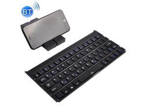 Black Gaming GK608 Ultra-Thin Foldable Bluetooth V3.0 Keyboard Color : Grey Support Android//iOS//Windows System Built-in Holder