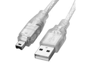 USB 2.0 Male to Firewire iEEE 1394 4 Pin Male iLink Cable, Length: 1.5m USB 2.0 Male to Firewire iEEE 1394 4 Pin Male iLink Cable, Length: 1.5m
