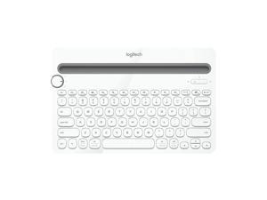 Logitech K480 Multi-device Bluetooth 3.0 Wireless Bluetooth Keyboard with Stand (White)