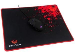 MEETiON P110 Non-Slip Gaming Mouse Pad, Cloth Surface Optimized for Precision, Stitched Anti-Curl PC Computer MEETiON P110 Non-Slip Gaming Mouse Pad, Cloth Surface Optimized for Precision, Stitched Anti-Curl PC Computer
