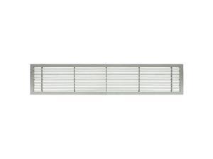 Architectural Grille 100042401 AG10 Series 4 x 24 Solid Aluminum Fixed Bar Supply/Return Air Vent Grille Brushed Satin Architectural Grille 100042401 AG10 Series 4 x 24 Solid Aluminum Fixed Bar Supply/Return Air Vent Grille Brushed Satin