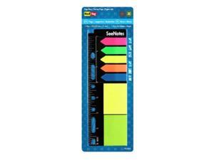 Redi-Tag SeeNotes Page Boss - Page Flags/Sticky Notes on a Ruler, 125 Arrow Flags, 50 Sticky Notes, Assorted Neon colors (31073) Redi-Tag SeeNotes Page Boss - Page Flags/Sticky Notes on a Ruler, 125 Arrow Flags, 50 Sticky Notes, Assorted Neon colors (31073)
