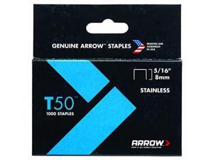 Arrow Fastener 505SS1 Genuine T50 5/16-Inch Stainless Staples 1000-Pack Arrow Fastener 505SS1 Genuine T50 5/16-Inch Stainless Staples 1000-Pack