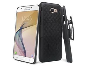 Galaxy Wireless] Compatible for Samsung Galaxy J7v Case/ J7 (2017) Case/ J7 Prime Case/ J7 Perx Case /J7 Sky Pro CaseGalaxy Halo Case Swivel Slim Belt Clip Holster Protective Case Cover [Kickstand]