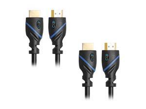 C&E High Speed HDMI Cable with Ethernet Black (3 Feet/09 Meters) Supports 4K 3D and Audio Return (2 Pack) C&E High Speed HDMI Cable with Ethernet Black (3 Feet/09 Meters) Supports 4K 3D and Audio Return (2 Pack)