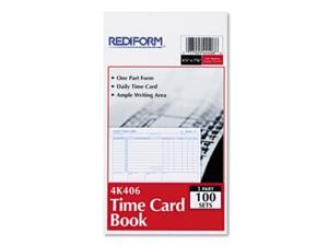 RED4K406 - Rediform Employee Time card RED4K406 - Rediform Employee Time card