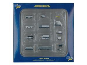 Certified Refurbished 1:400 Scale Gemini Jets Airbridge Set 1 with 6-Pack Narrowbody Jet Bridges and Airport Adapters 