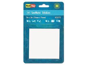 Redi-Tag Transparent Film Sticky Notes, 3 x 3, clear, Includes One 50-Sheet Pad. Redi-Tag Transparent Film Sticky Notes, 3 x 3, clear, Includes One 50-Sheet Pad.