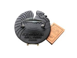 Iwgac Home Indoor Kitchen Old Mountain cast Iron Rooster grill Press Iwgac Home Indoor Kitchen Old Mountain cast Iron Rooster grill Press