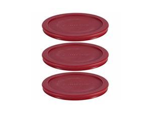 Anchor Hocking Replacement Lid 2 Cup 472 ml Set of 3 lids red Round