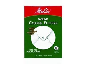Melitta USA Inc 627402 White Wrap Coffee Filter 40 Filters