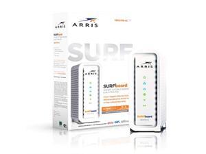 ARRIS Surfboard (8x4) Docsis 30 Cable Modem Plus AC1600 Dual Band Wi-Fi Router Certified for Comcast Xfinity Spectrum Cox & More (SBG6700AC) ARRIS Surfboard (8x4) Docsis 30 Cable Modem Plus AC1600 Dual Band Wi-Fi Router Certified for Comcast Xfinity Spectrum Cox & More (SBG6700AC)