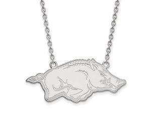 Arkansas Large (3/4 Inch) Pendant w/ Necklace (Sterling Silver)