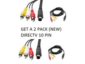 10 Pin Composite Cable 3 Male RCA For DIRECTV C31 Satellite Receiver