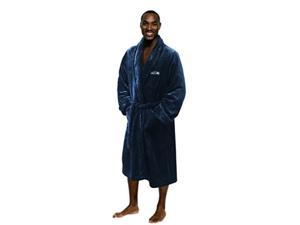 The Northwest company Officially Licensed NFL Seattle Seahawks Mens Silk Touch Lounge Robe, One Size, Blue