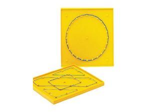 School Smart Double Sided Geoboard with Rubber Bands 6 x 6 Inches - 091461 School Smart Double Sided Geoboard with Rubber Bands 6 x 6 Inches - 091461