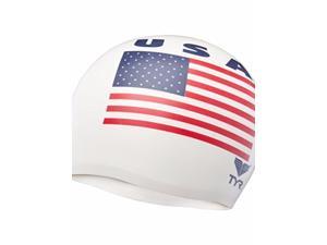 TYR USA Silicone cap, White