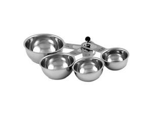 CIA Masters Collection Stainless Steel 4-Piece Measuring Cup Set