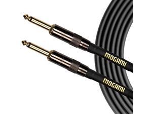 Mogami GOLD SPEAKER-03 Amplifier-to-Cabinet Speaker Cable 1/4 TS Male Plugs Gold Contacts Straight Connectors 3 Foot