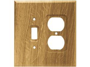 Brainerd 64677 Wood Square Single Toggle Switch/Duplex Outlet Wall Plate / Switch Plate / Cover Medium Oak Brainerd 64677 Wood Square Single Toggle Switch/Duplex Outlet Wall Plate / Switch Plate / Cover Medium Oak