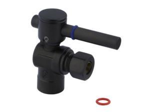 Kingston Brass CC43205DL Concord Decorative Quarter Turn Valve with 1/2-Inch Sweat 3/8-Inch OD Lever Handle Oil Rubbed Bronze