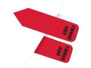 Redi-Tag Printed Arrow Dispenser Flag Firmar Aqui (Sign Here) Spanish Language Red 1-Pack (82025) Redi-Tag Printed Arrow Dispenser Flag Firmar Aqui (Sign Here) Spanish Language Red 1-Pack (82025)