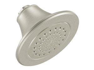 Moen S6312BN Icon 5-7/8" One-Function Showerhead with 2.5 gPM Flow Rate, Brushed Nickel