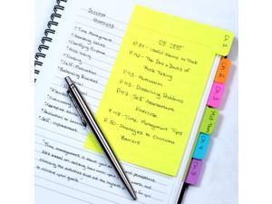 Redi-Tag Divider Sticky Notes, Tabbed Self-Stick Lined Note Pad, 60 Ruled Notes, 4 x 6 Inches, Assorted Neon colors (29500) Redi-Tag Divider Sticky Notes, Tabbed Self-Stick Lined Note Pad, 60 Ruled Notes, 4 x 6 Inches, Assorted Neon colors (29500)