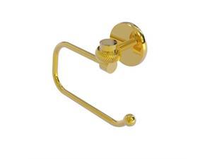 Allied Brass 7124ET-PB Satellite Orbit One Collection Euro Style Tissue Twisted Accents Toilet Paper Holder Polished Brass