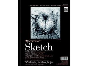 Strathmore 455-9 400 Spiral Binding Acid-Free General Purpose Sketch Pad 60 lb 9" x 12" Size 50 Sheets 0.31" Height 12" Width 9.25" Length Strathmore 455-9 400 Spiral Binding Acid-Free General Purpose Sketch Pad 60 lb 9" x 12" Size 50 Sheets 0.31" Height 12" Width 9.25" Length