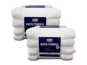 Members Mark commercial Bath Towels, White (Set of 8)