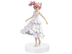 Banpresto Puella Magi Madoka Magica 7.1-Inch Madoka Kaname Figure, White Dress Version