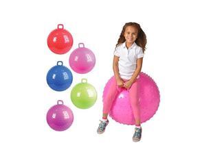 36 Knobby Bouncy Ball with Handle (Colors may vary) 36 Knobby Bouncy Ball with Handle (Colors may vary)