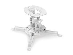 Mount Factory Universal Low Profile Ceiling Projector Mount - White